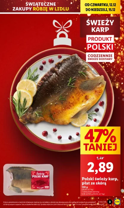 Promocja na karpia w Lidlu! 