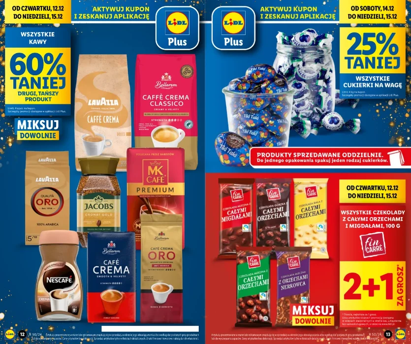 Kawa i czekolada taniej w Lidlu! 