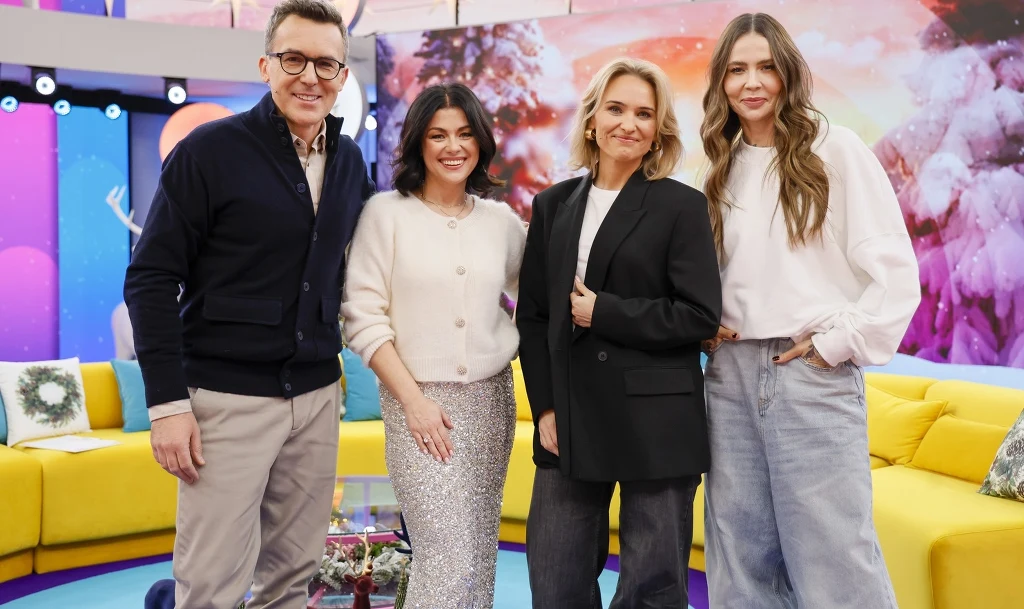 Maja Sablewska i Magda Chorzewska w "halo tu polsat" Maja Sablewska i Magda Chorzewska w "halo tu polsat"