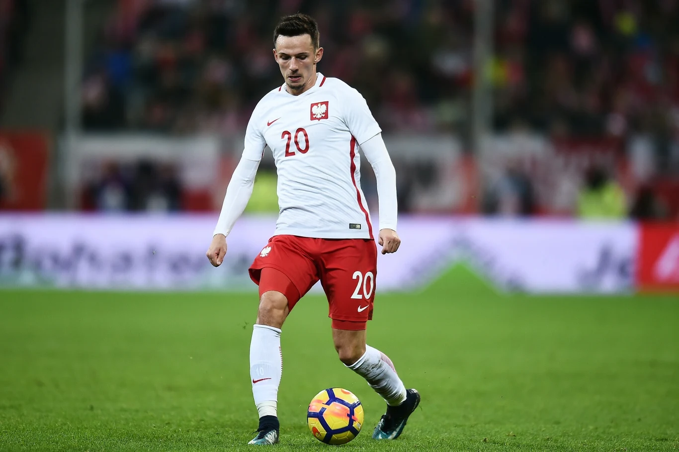 Rafał Wolski w barwach reprezentacji Polski Rafał Wolski w barwach reprezentacji Polski