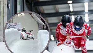 Linda Weiszewski i Klaudia Adamek. W ramce wypadek Polek w Altenbergu