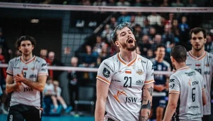 Tomasz Fornal i pozostali zawodnicy Jastrzębskiego Węgla nie sprostali Barkomowi Każany Lwów