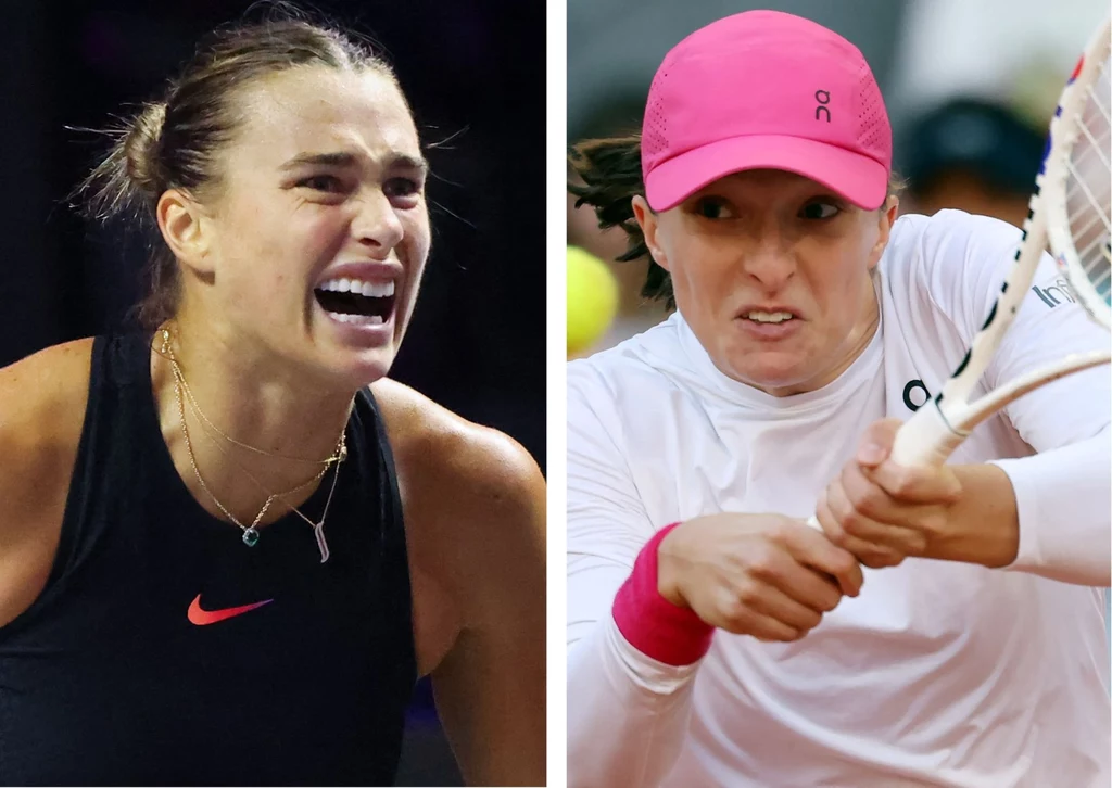 Aryna Sabalenka i Iga Świątek zagrały przeciwko sobie w deblu podczas World Tennis League 2024 Aryna Sabalenka i Iga Świątek zagrały przeciwko sobie w deblu podczas World Tennis League 2024
