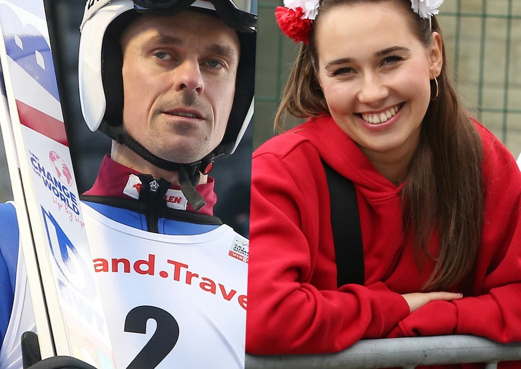 Piotr Żyła i Marcelina Ziętek