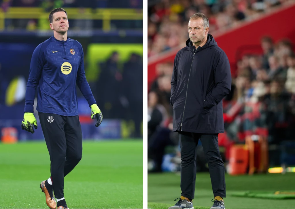 Wojciech Szczęsny i Hansi Flick Wojciech Szczęsny i Hansi Flick
