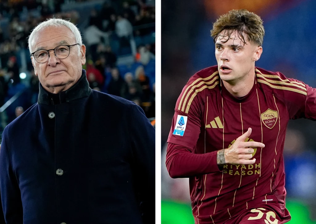 Claudio Ranieri i Nicola Zalewski Claudio Ranieri i Nicola Zalewski