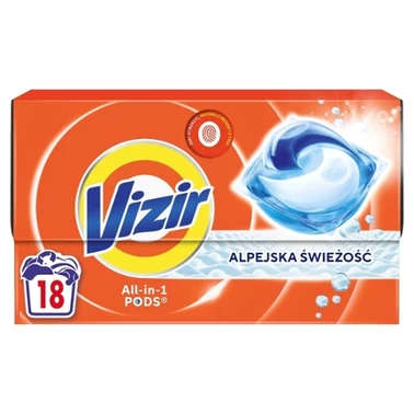 Vizir Platinum PODS Alpine Fresh Kapsułki do prania, 18 prań - 0