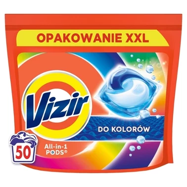 Vizir Platinum PODS Do kolorowych ubrań Kapsułki do prania, 50 prań - 0