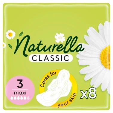 Naturella Classic Maxi Camomile Podpaski ze skrzydełkami x8 - 0