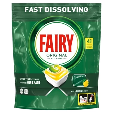 Fairy Original Cytryna Kapsułki do zmywarki All In One, 41 tabletek - 0