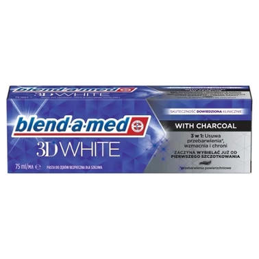 Blend-a-med 3D White Charcoal Pasta do zębów 75ml - 2