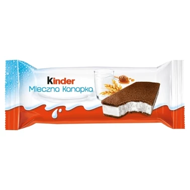 Kinder Mleczna Kanapka Biszkopt z mlecznym nadzieniem 28 g - 0