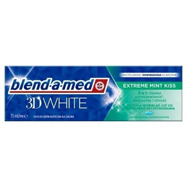 Blend-a-med 3D White Extreme Mint Kiss Pasta do zębów 75ml - 5