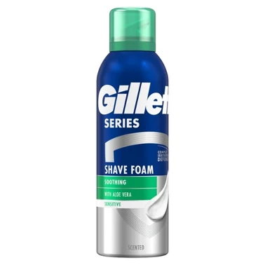 Gillette Series Łagodząca pianka do golenia z aloesem, 200 ml - 1