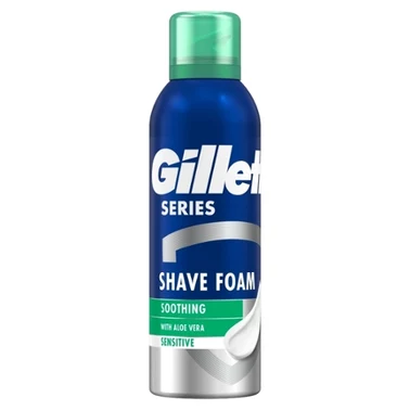 Gillette Series Łagodząca pianka do golenia z aloesem, 200 ml - 0