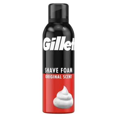 Gillette Classic Pianka do golenia o zapachu Original, szybkie i łatwe golenie, 200 ml - 0