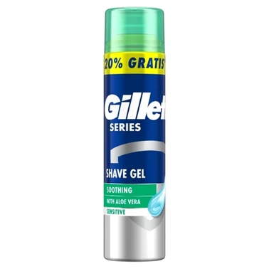 Gillette Series Kojący żel do golenia z aloesem, 240 ml - 0