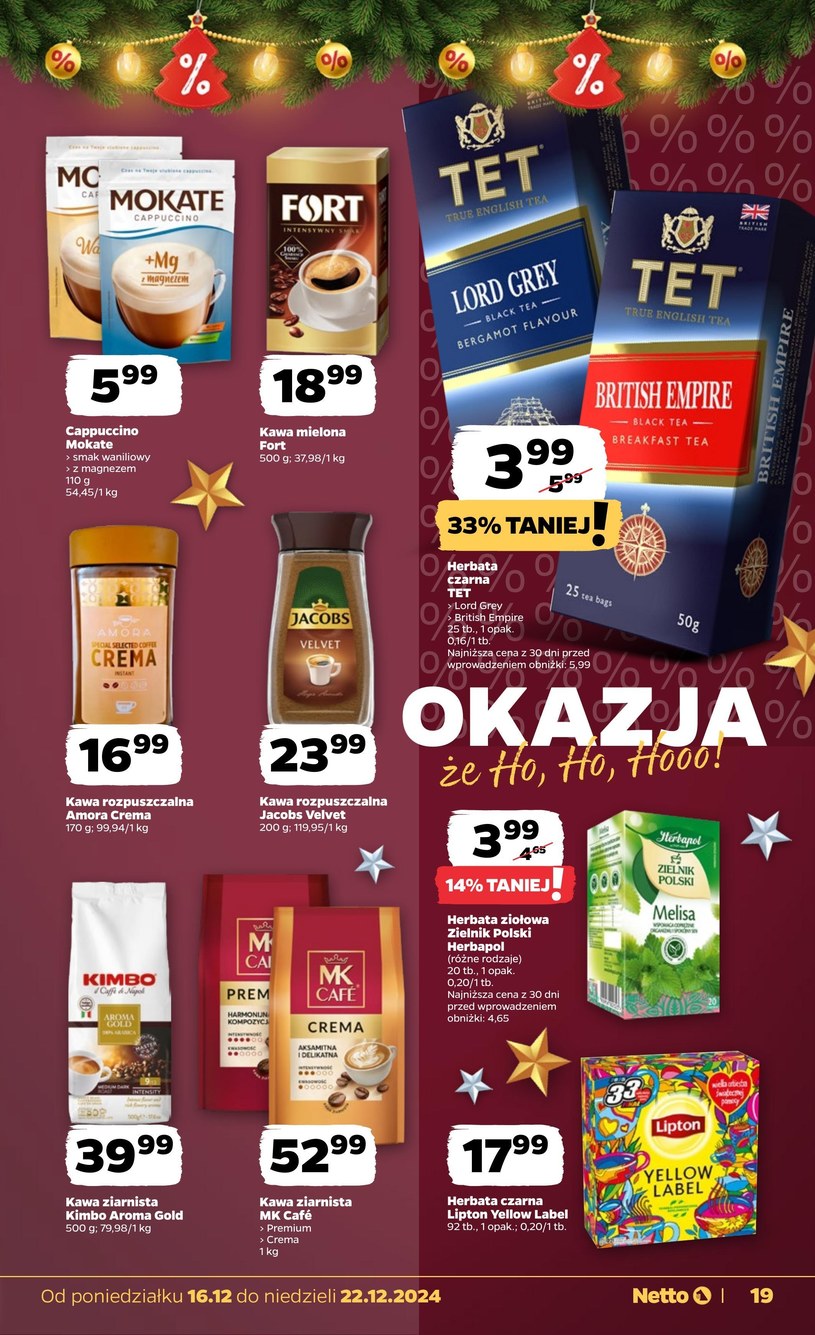 Gazetka: Świąteczne okazje czekają - Netto - strona 19