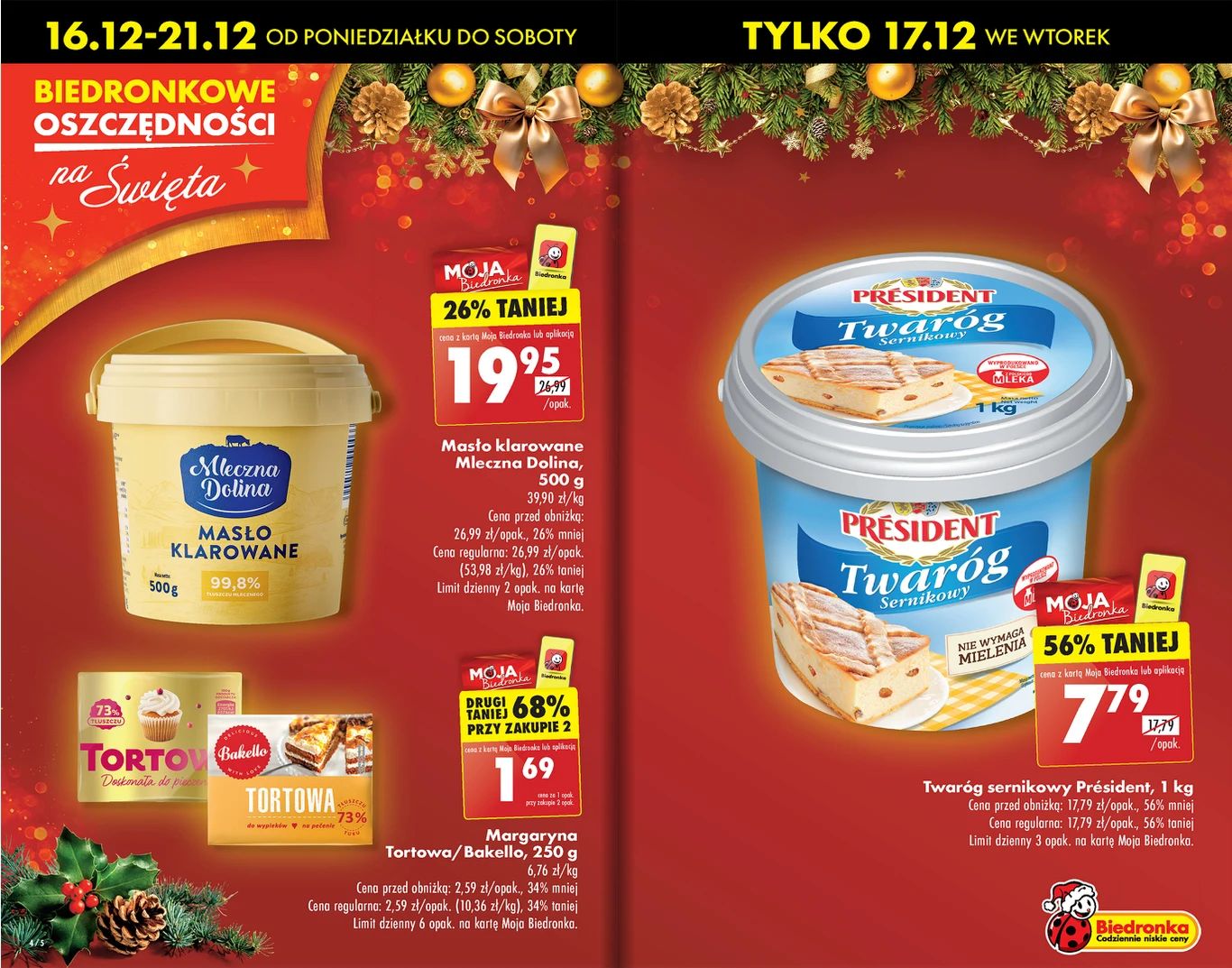 Masło klarowane, twaróg i nie tylko taniej w Biedronce! Masło klarowane, twaróg i nie tylko taniej w Biedronce!