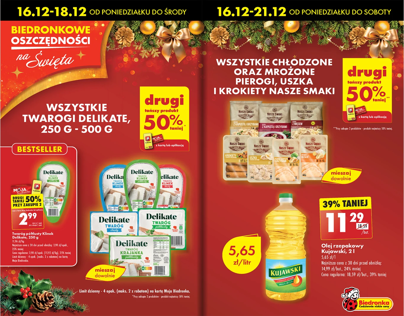 Gotowe pierogi i krokiety 50% taniej w Biedronce! Gotowe pierogi i krokiety 50% taniej w Biedronce!