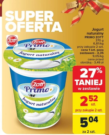 Jogurt naturalny Zott