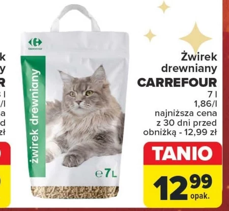 Żwirek drewniany Carrefour