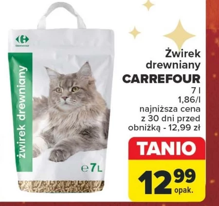 Żwirek drewniany Carrefour