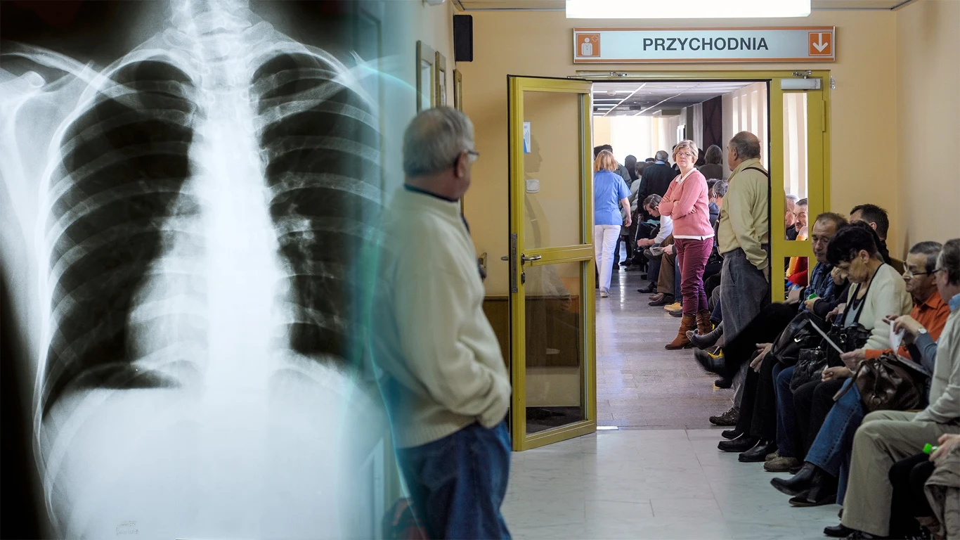 Mykoplazma może powodować atypowe zapalenie płuc; zdjęcia ilustracyjne, kolaż: Interia, fot. źródłowe: tłum w poradni (Piotr Lampkowski / Forum), płuca (123rf) Mykoplazma może powodować atypowe zapalenie płuc; zdjęcia ilustracyjne, kolaż: Interia, fot. źródłowe: tłum w poradni (Piotr Lampkowski / Forum), płuca (123rf)