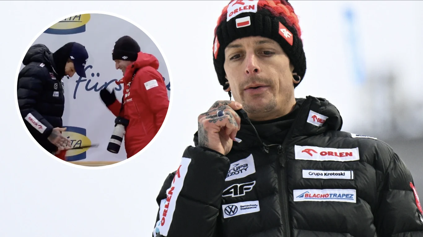 Thomas Thurnbichler wyjaśnił, dlaczego on i Maciej Maciusiak powtórzyli "cieszynkę" Tomasza Pilcha po skoku Jakuba Wolnego Thomas Thurnbichler wyjaśnił, dlaczego on i Maciej Maciusiak powtórzyli "cieszynkę" Tomasza Pilcha po skoku Jakuba Wolnego