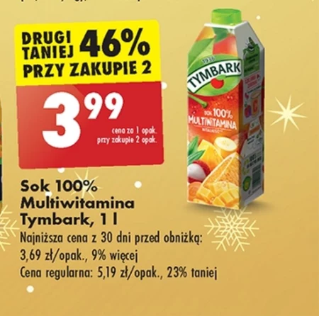 Tymbark Sok 100 % multiwitamina 1 l