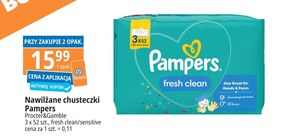 Chusteczki nawilżane Pampers niska cena