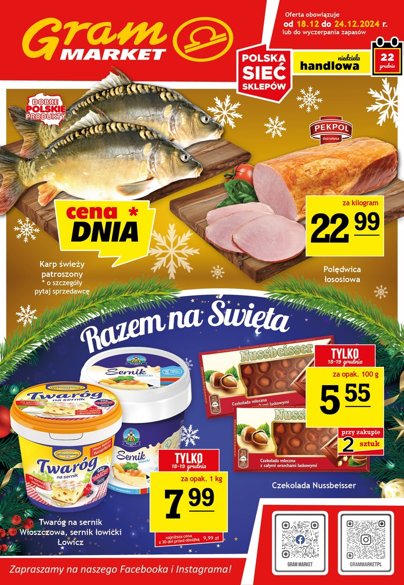 Gazetka: Razem na święta z Gram Market!  - strona 1