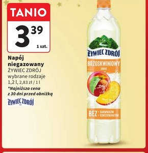 Żywiec Zdrój Napój niegazowany brzoskwiniowy smak 1,2 l niska cena