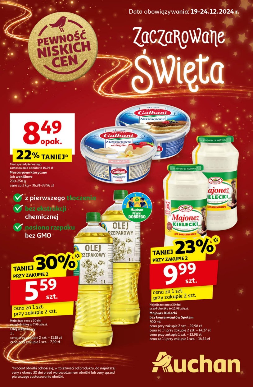 Gazetka promocyjna Auchan Hipermarket - ważna od 16. 12. 2024 do 24. 12. 2024