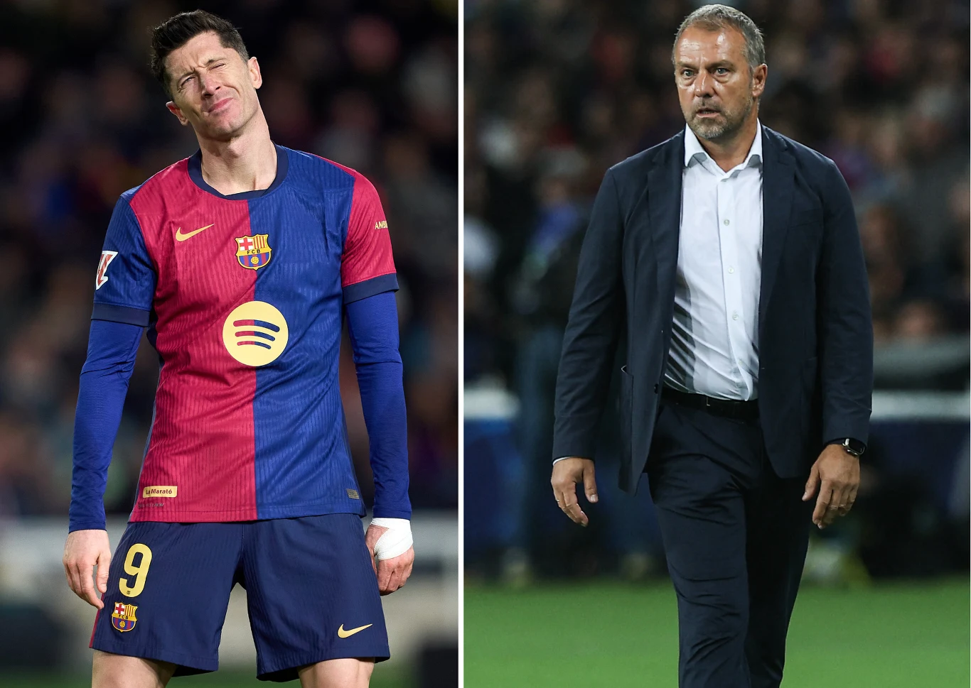 Robert Lewandowski i Hansi Flick