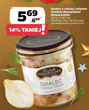 Kuchnia STAROPOLSKA Premium Smalec z cebulą i mięsem 260 g niska cena