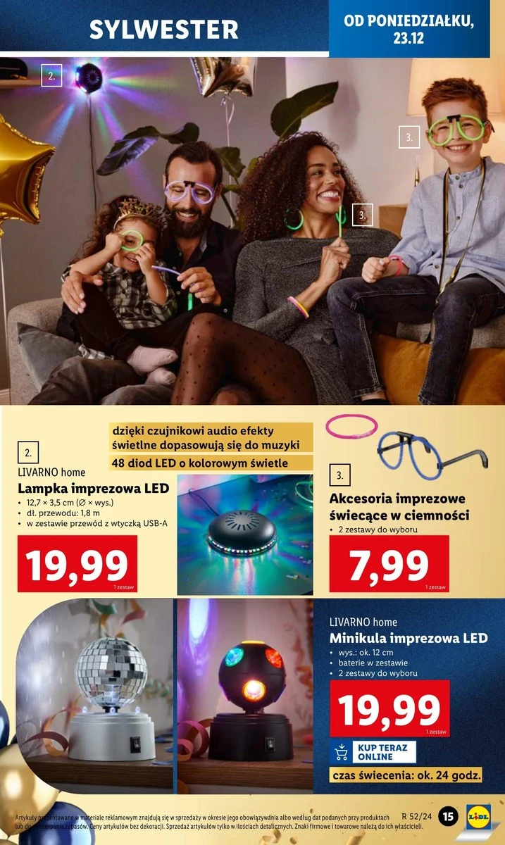 Sylwester w domu? Lidl ma wszystko, czego potrzebujesz - najlepsze dekoracje i światła w super niskich cenach!