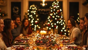 Świąteczny nastrój podczas firmowej wigilii