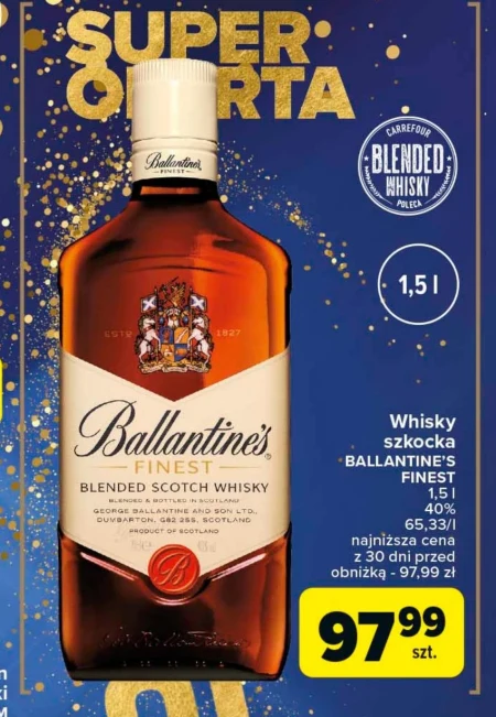 Ballantine's Finest Blended Scotch Whisky 1,5 l