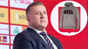 Polski Związek Piłki Nożnej znalazł się pod ostrzałem krytyki po jednym wpisie dotyczącym... bluzy. Na dużym zdjęciu prezes PZPN, Cezary Kulesza