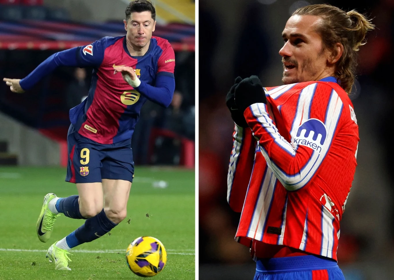 Robert Lewandowski (FC Barcelona) i Antoine Griezmann (Atletico Madryt)