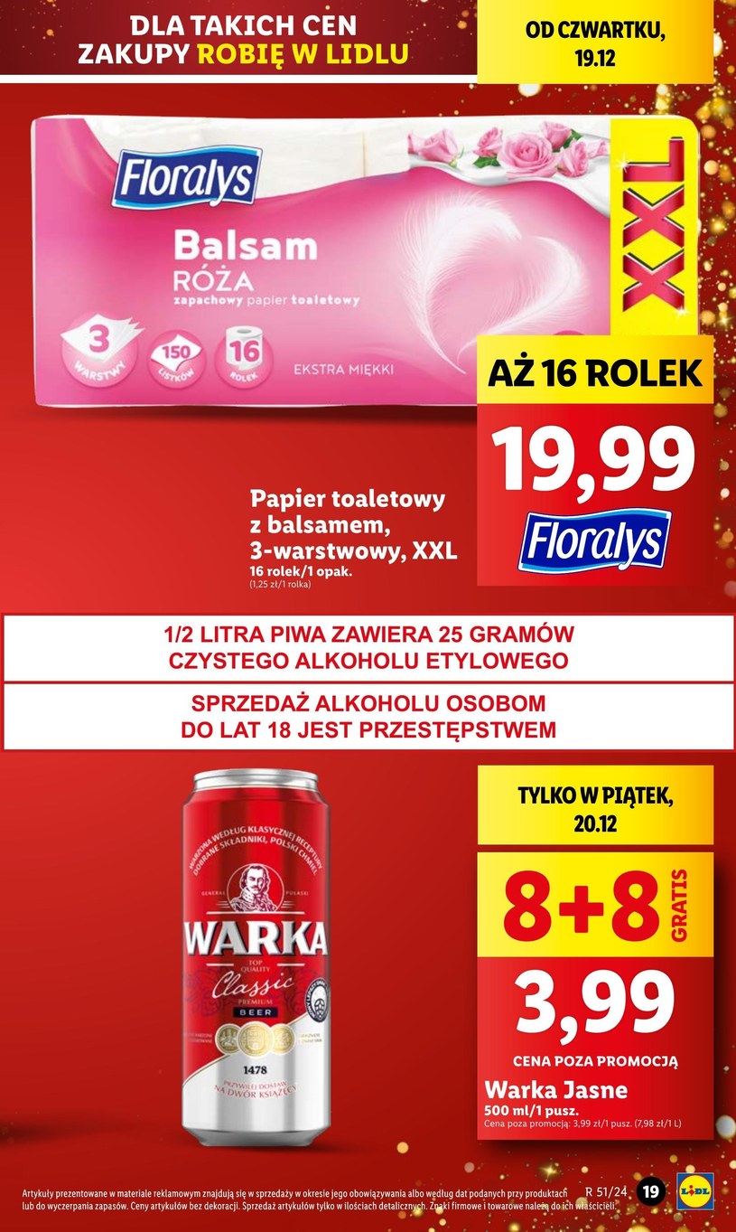 Gazetka: Świąteczne zakupy w Lidlu  - strona 19