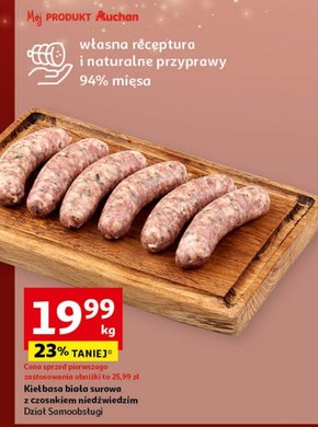 Kiełbasa biała Auchan niska cena