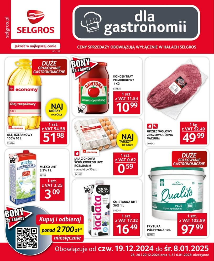 Gazetka: Oferta gastronomiczna Selgros (bez alkoholu) - strona 1