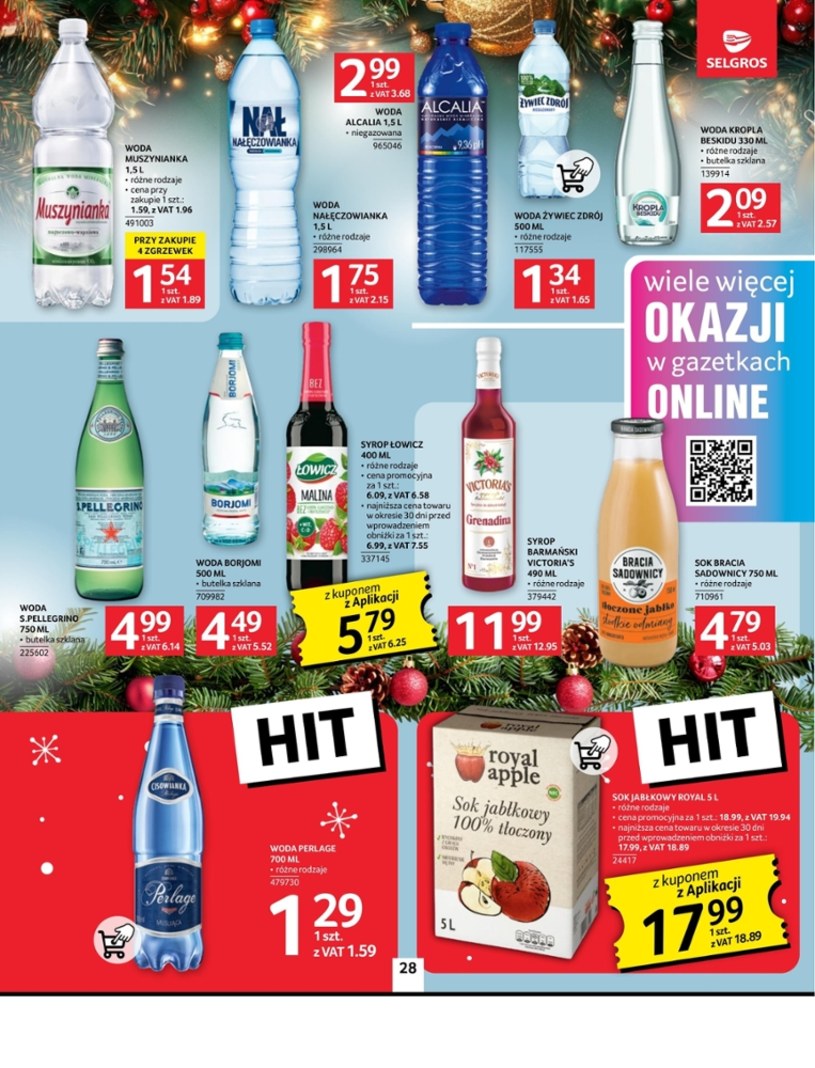 Gazetka: Oferta spożywcza w Selgros (bez alkoholu)  - strona 28