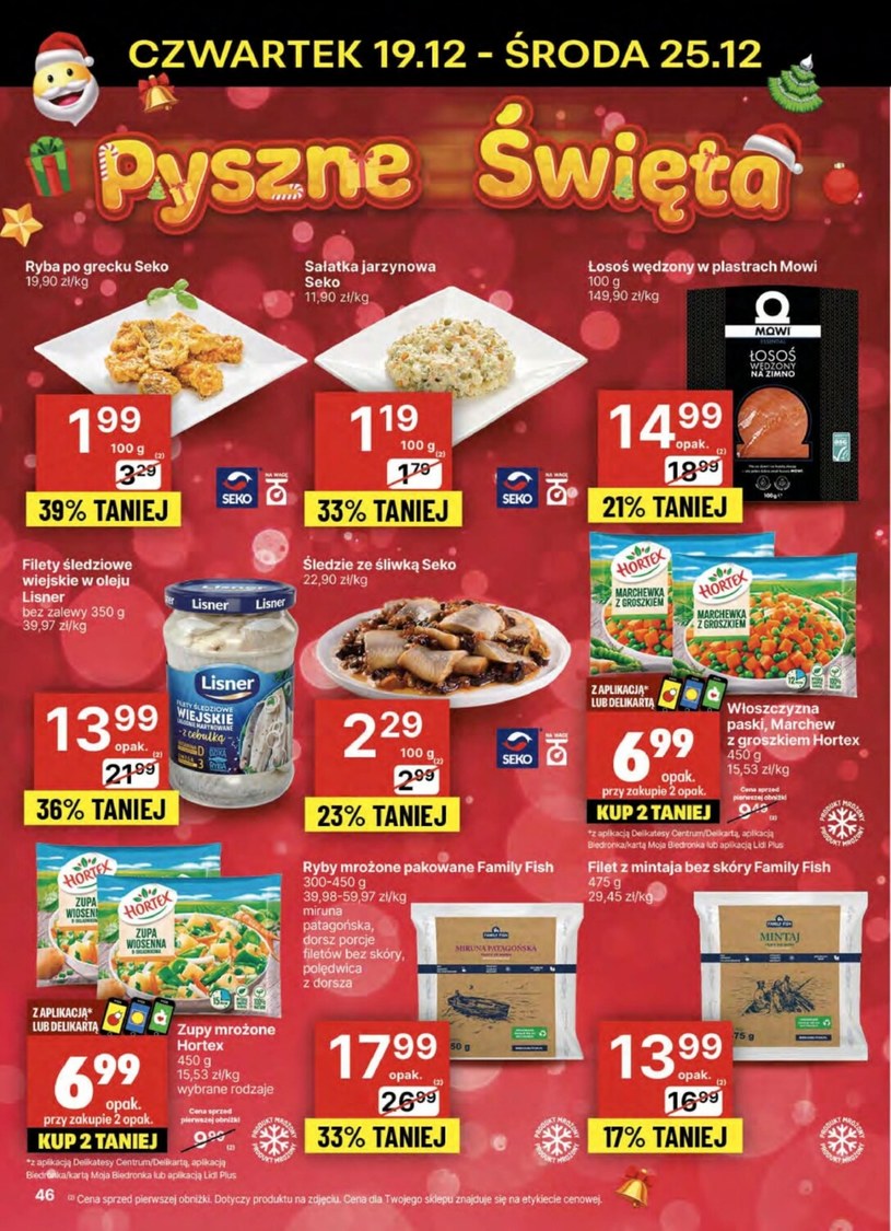 Gazetka: Świąteczna super cena w Delikatesach Centrum!  - strona 46