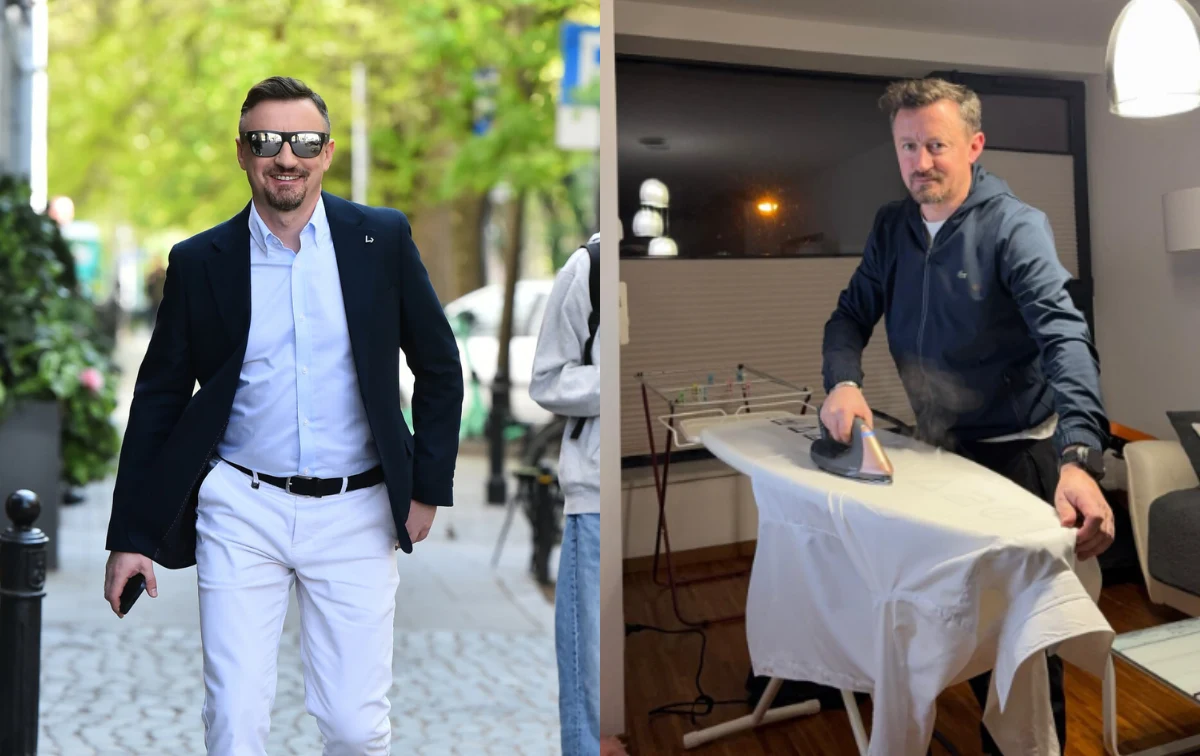 Adam Małysz spełnia obowiązki domowe Adam Małysz spełnia obowiązki domowe