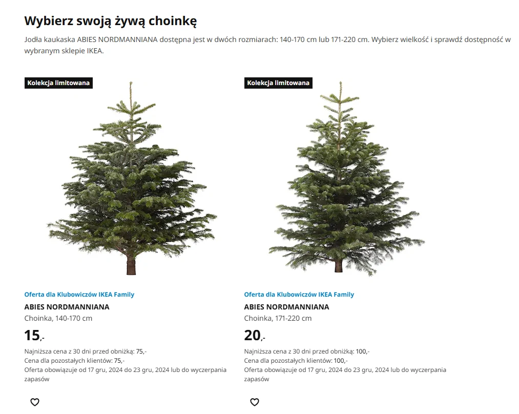 Choinki za grosze w IKEA! 