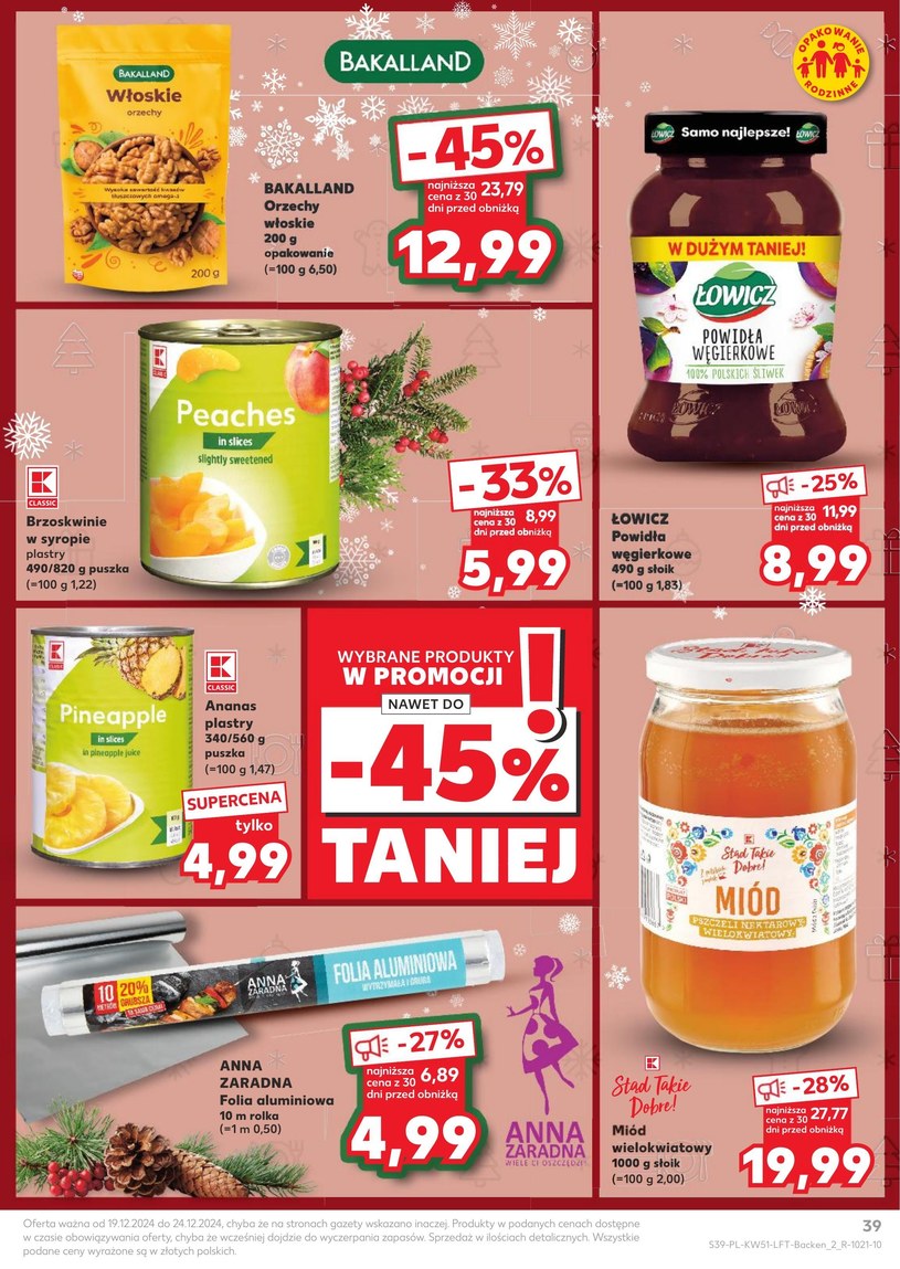 Gazetka: Magia świątecznego stołu - Kaufland - strona 39