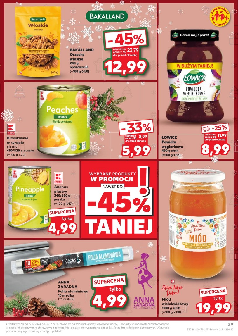 Gazetka: Radość zakupów na święta - Kaufland - strona 39